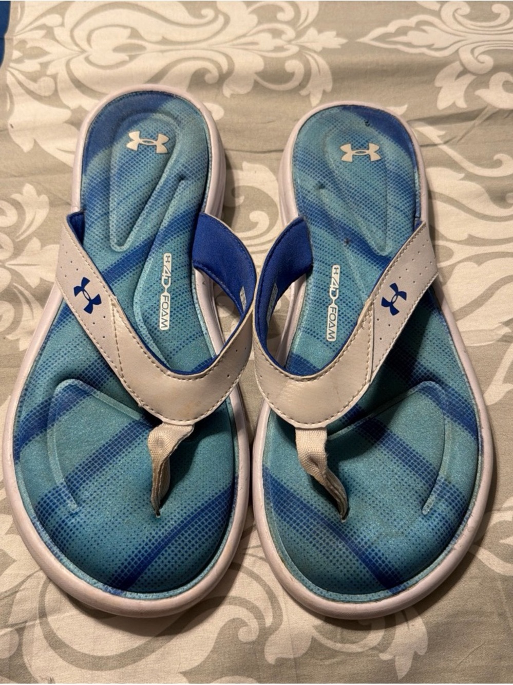 Under Armour Women’s Blue Foam Comfort Flip Flops
